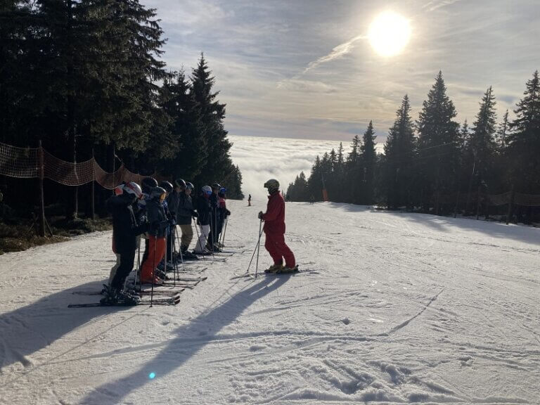 Lednové lyžování nelyžování