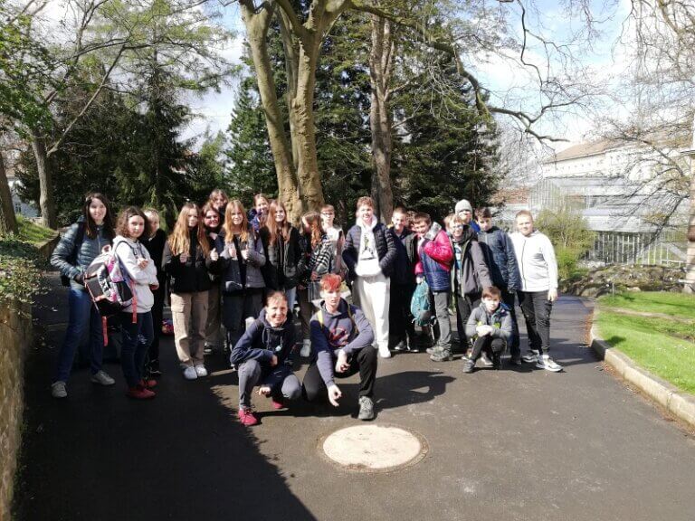 Sedmáci v Botanické zahradě PřF UK