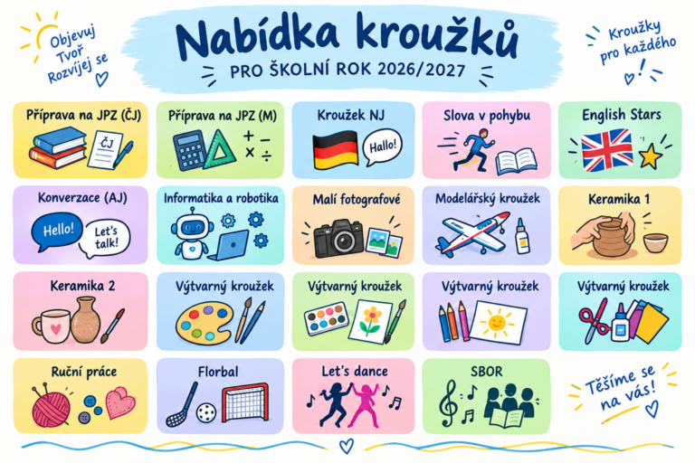 Nabídka kroužků pro školní rok 2026/2027
